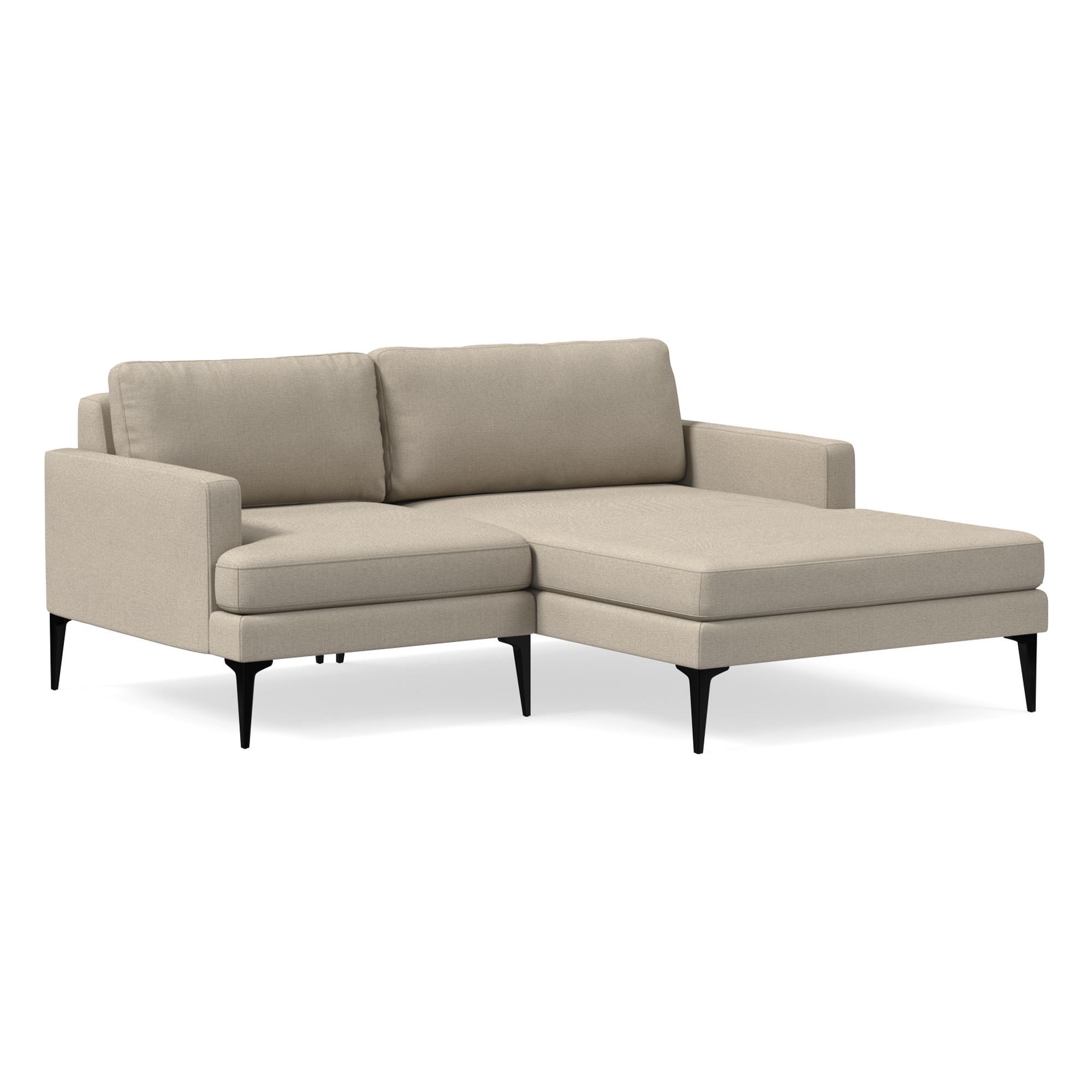 Andes Small 2-Piece Chaise Sectional (67") | West Elm