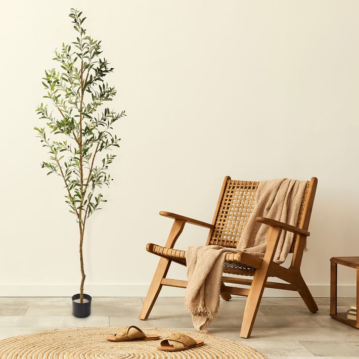 Faux Potted Olive Tree