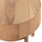 Wood Drum Side Table (22&quot;)