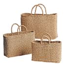 Bimini Seagrass Tote Baskets - Set of 3