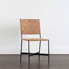 Woven Leather Dining Chair