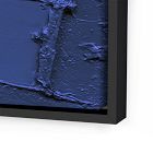 Free Form in Deep Blue Framed Wall Art by The Holly Collective