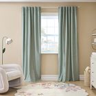 Chambray Tack Stripe Blackout Curtain