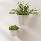 Fluted Ceramic Indoor/Outdoor Wallscape Planters