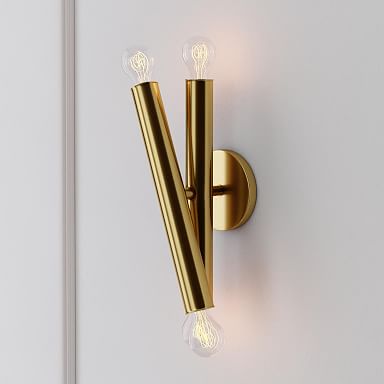 Trace Double Sconce