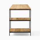 Industrial Storage 3-Piece Modular Desk w/ Open Shelves