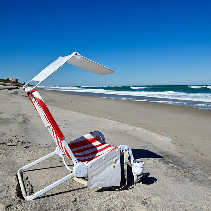 SUNFLOW The Beach Chair Bundle - Cherry Red Stripe