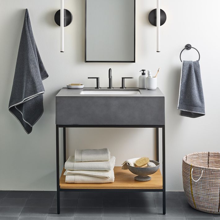 Streamline Concrete Single Bathroom Vanity (31.5&quot;)
