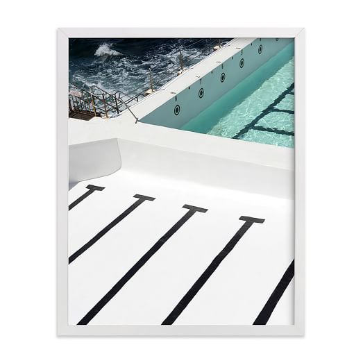 Stripes Coastal Framed Wall Art by Minted for West Elm West Elm