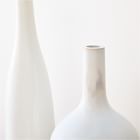 Reactive Glaze White Ceramic Vases