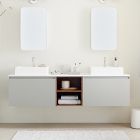 Baylor Floating Open Storage Double Bathroom Vanity (72&quot;)