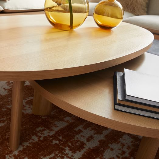 Boardwalk Round Nesting Table | West Elm