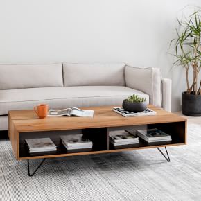 Yukas & Ash Wood Coffee Table | Modern Living Room Furniture | West Elm