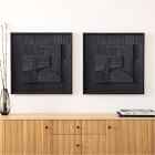 Dimitri Wood Assemblage Square Dimensional Wall Art