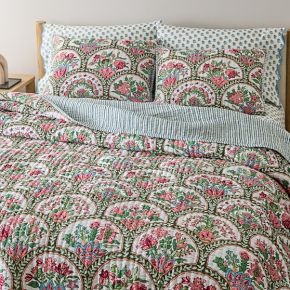 RHODE Mushroom Reversible Quilt & Shams | West Elm