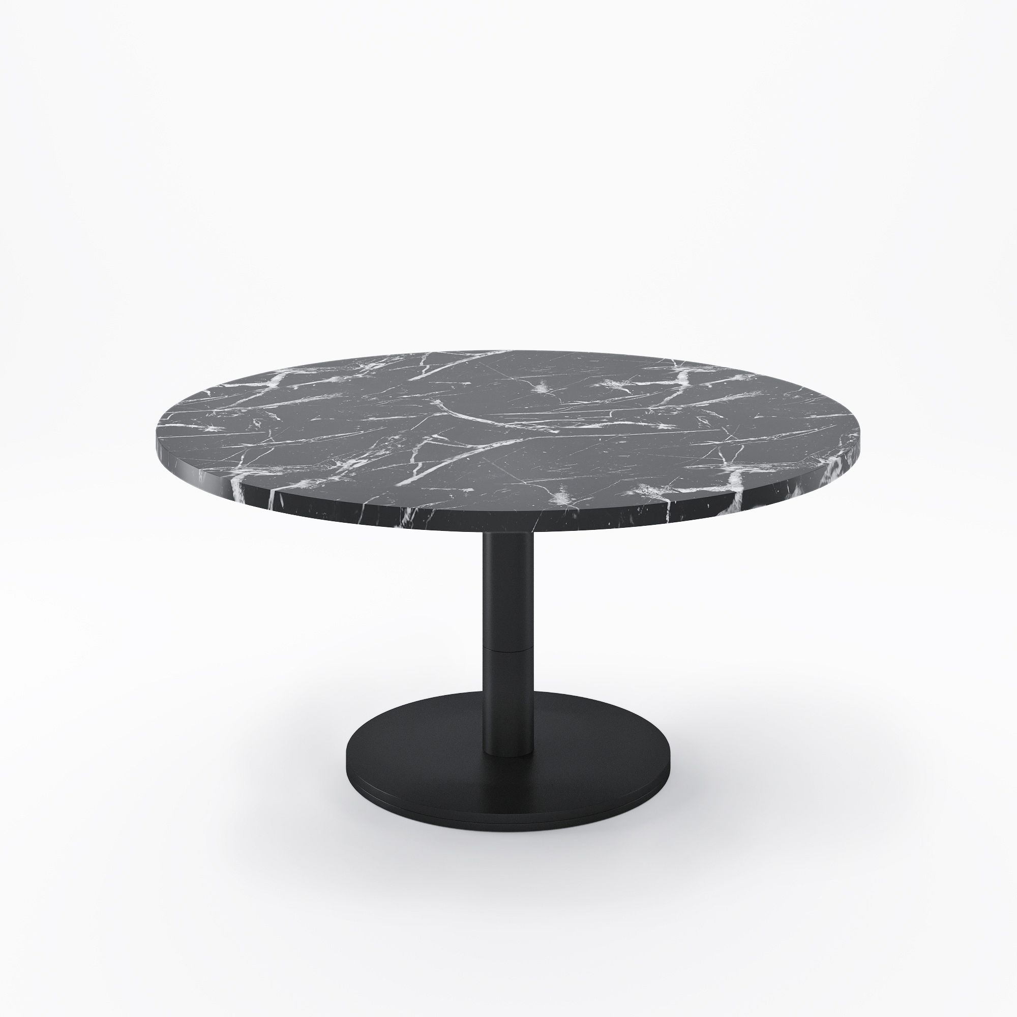 Orbit Extra Large Round Dining Table- Faux Marble | West Elm