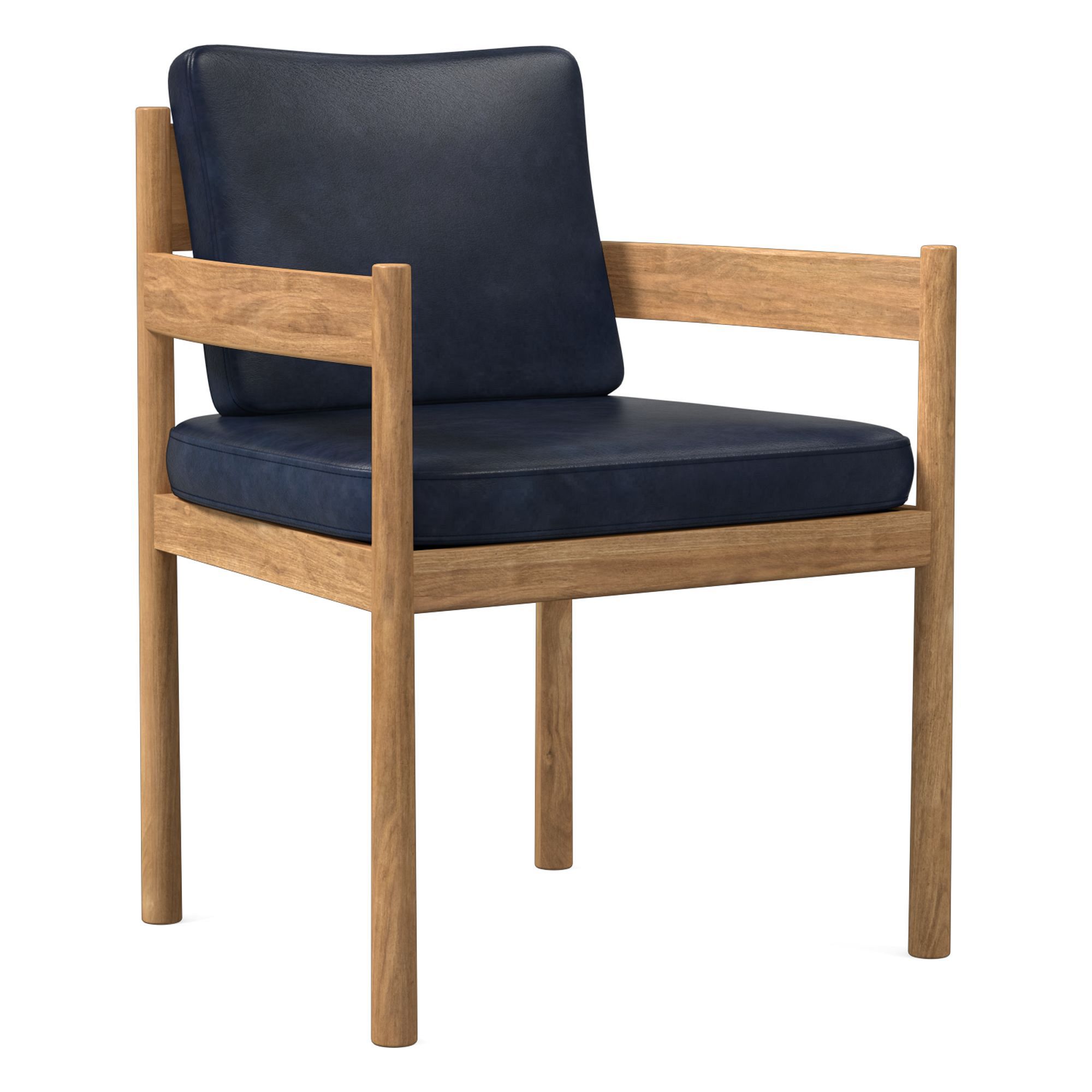 Halsey Leather Dining Arm Chair | West Elm