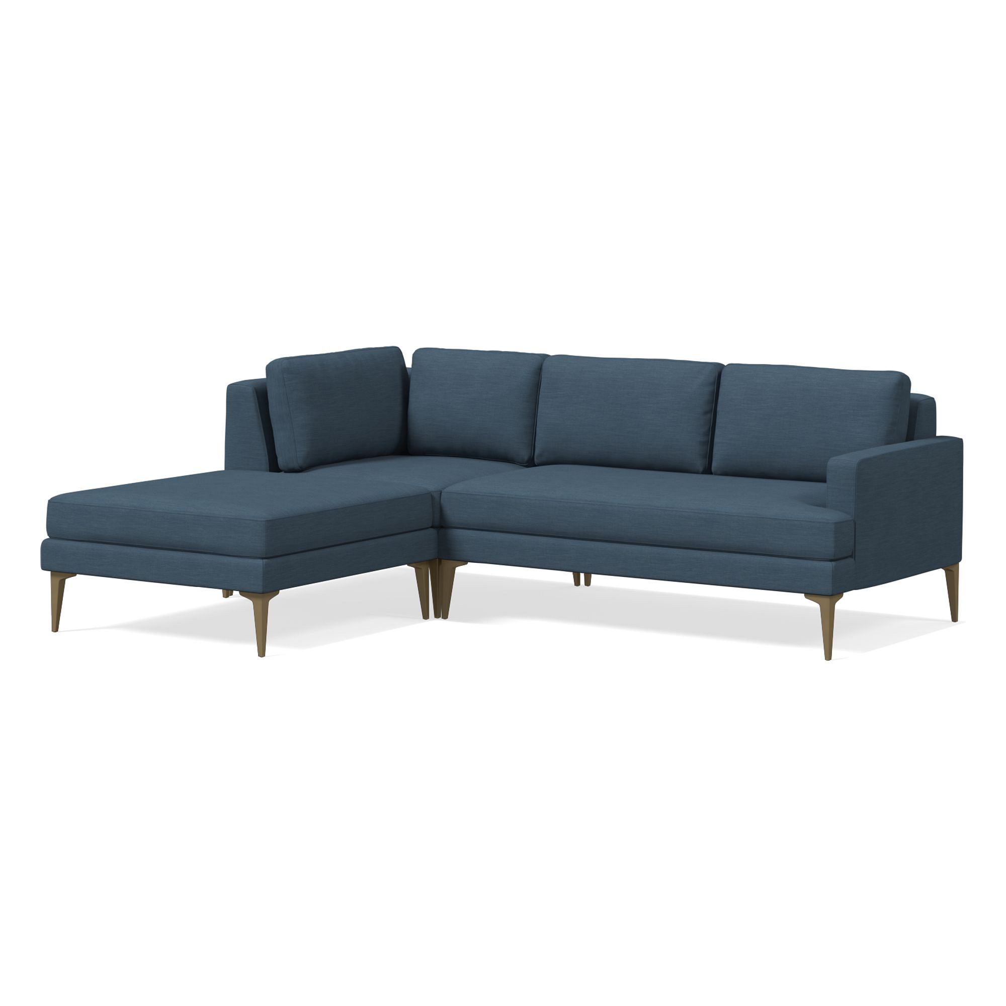 Andes 3 Piece Chaise Sectional | Sofa With West Elm