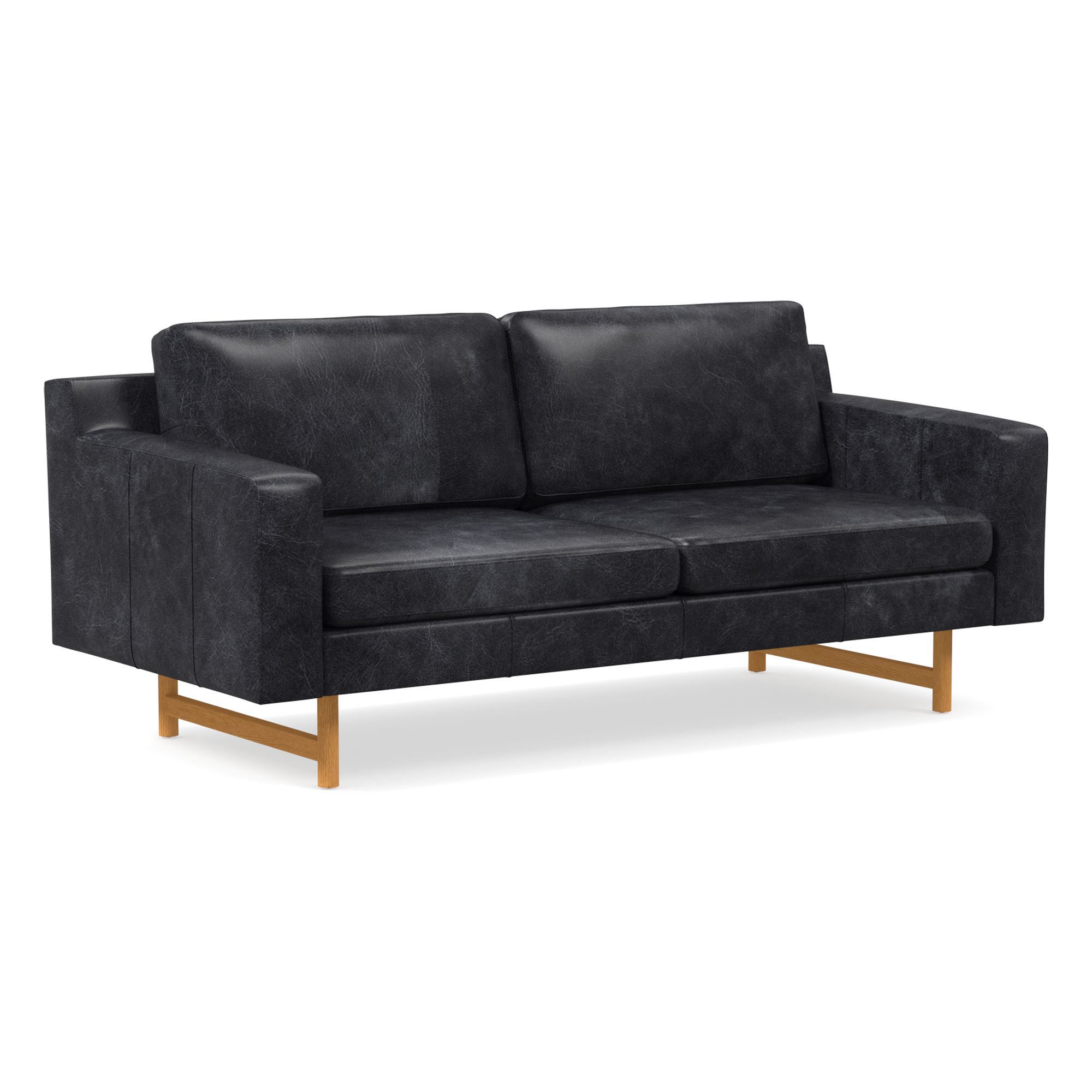 Eddy Leather Sofa (60"–94") | West Elm