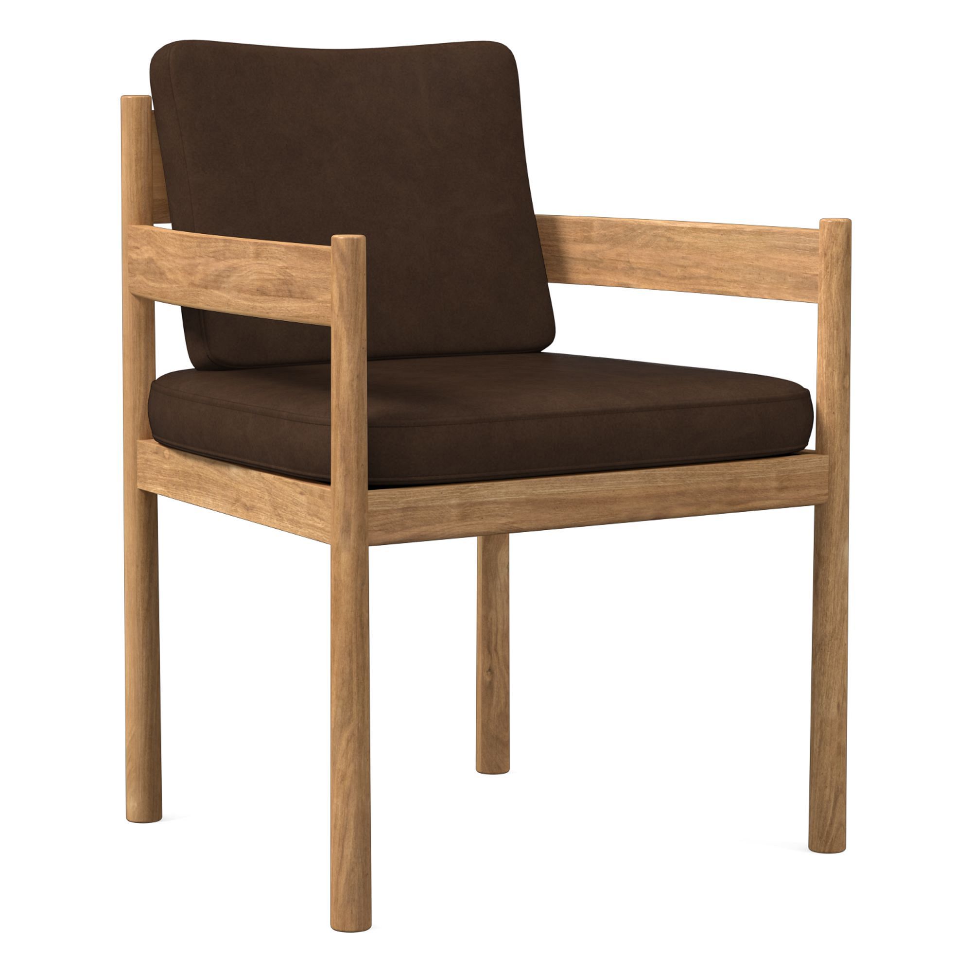 Halsey Leather Dining Arm Chair | West Elm