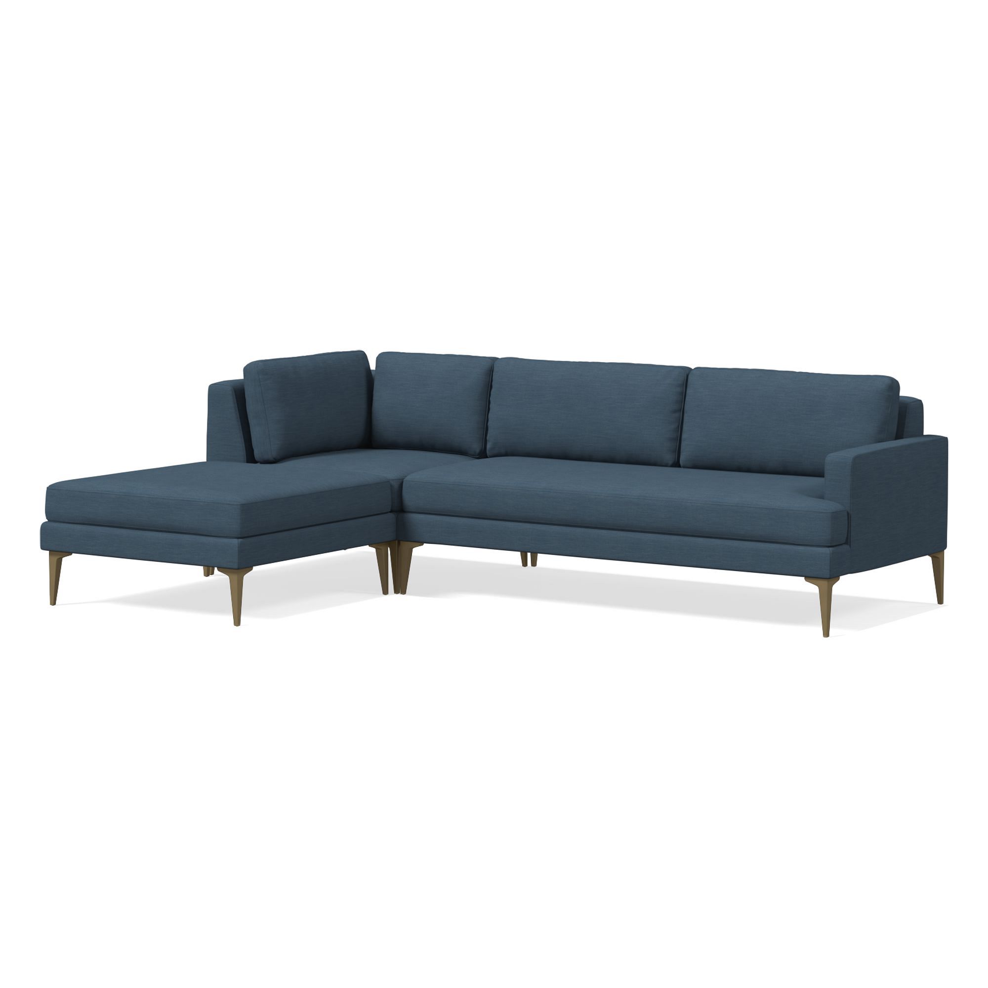 Andes 3 Piece Chaise Sectional | Sofa With West Elm