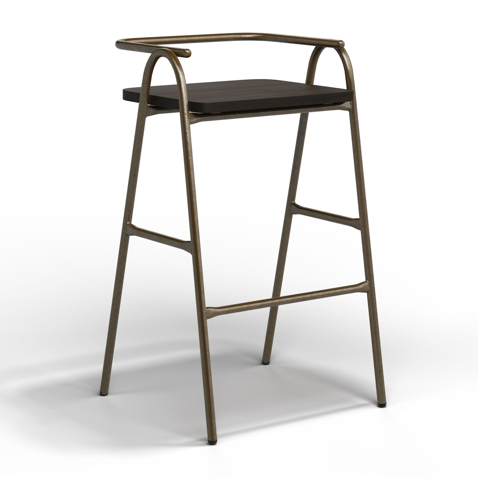 Grand Rapids Chair Co. Half Hurdle Bar Stool | West Elm