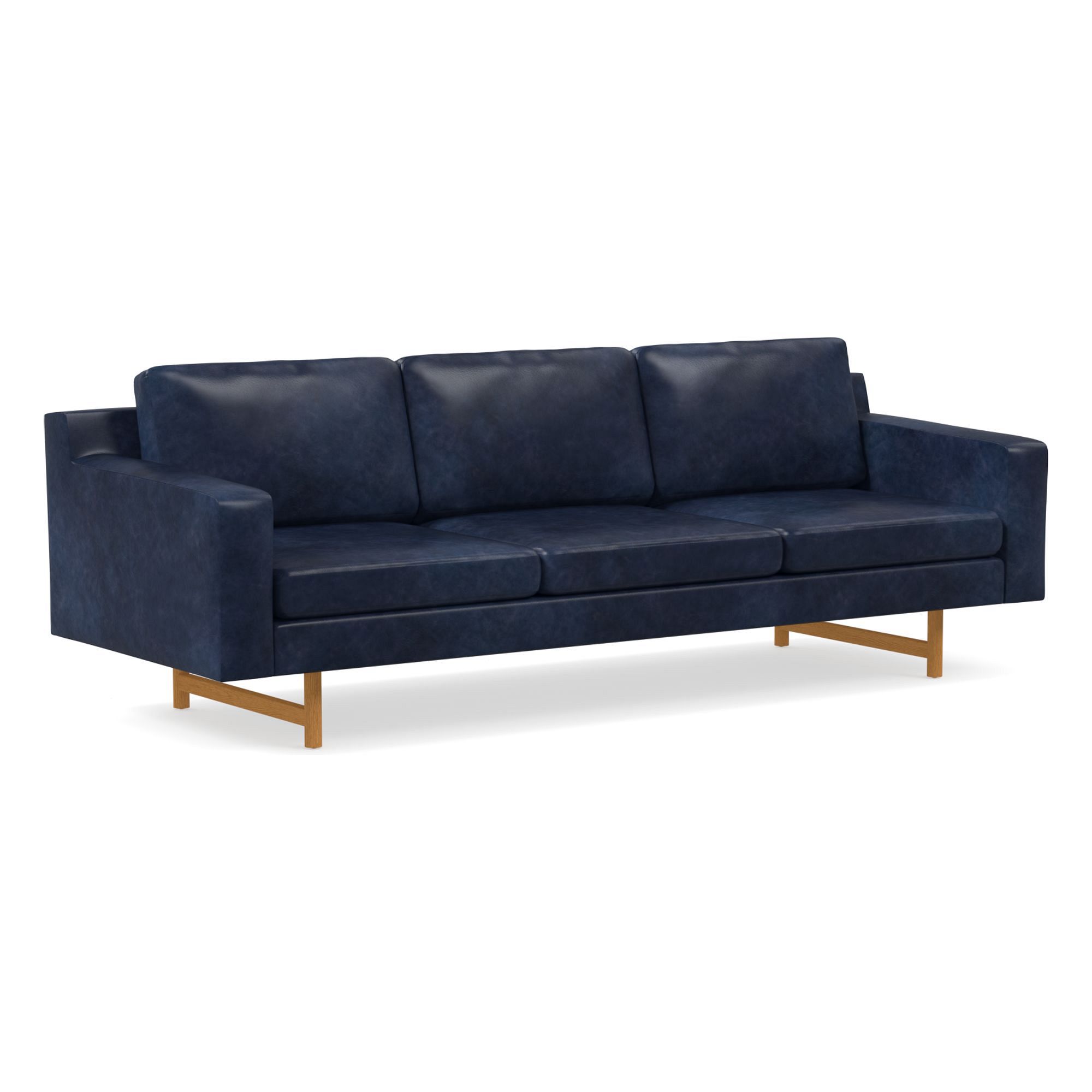 Eddy Leather Sofa (60"–94") | West Elm