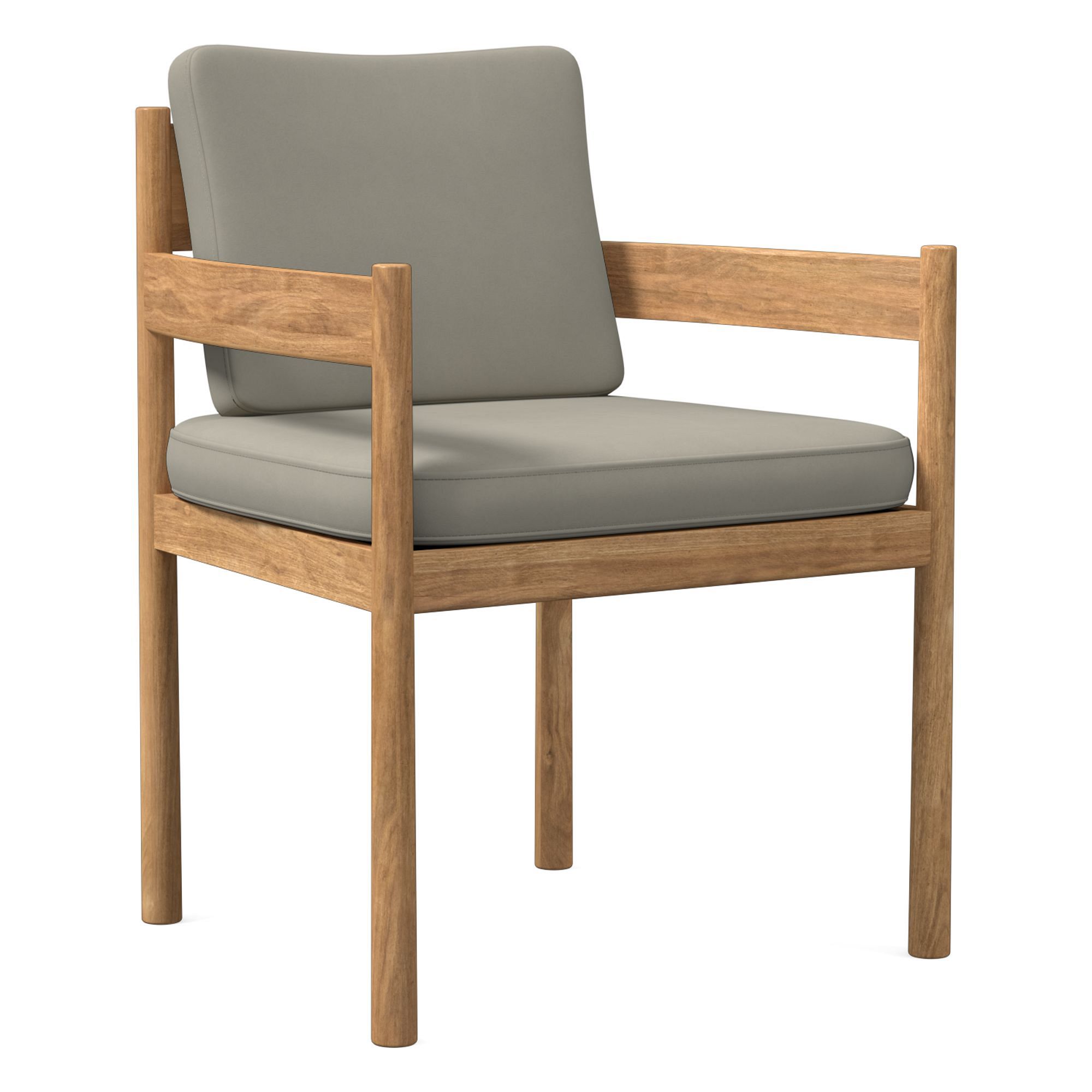 Halsey Leather Dining Arm Chair | West Elm