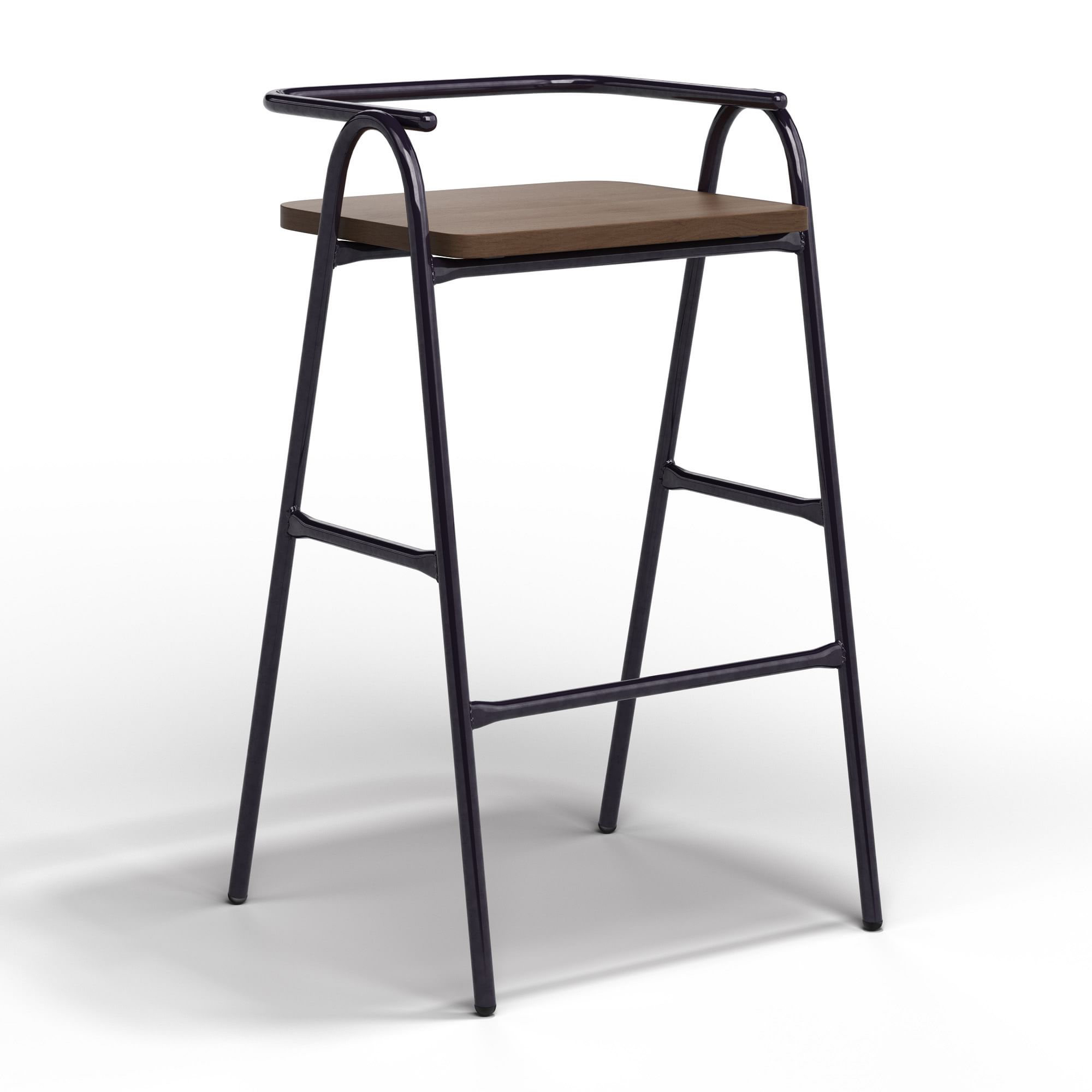 Grand Rapids Chair Co. Half Hurdle Bar Stool | West Elm