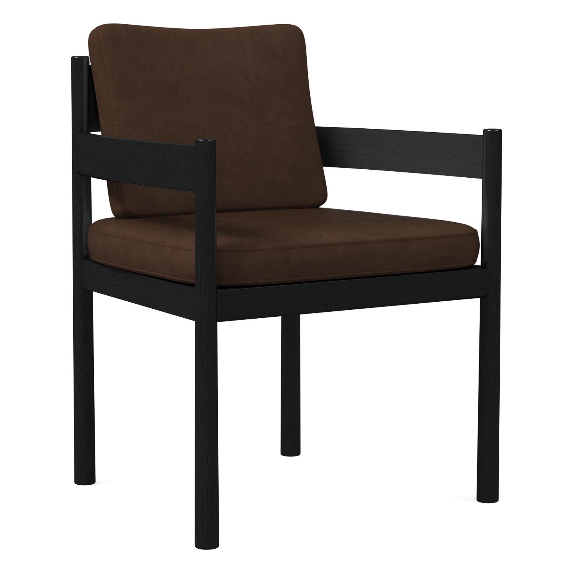 Halsey Leather Dining Arm Chair | West Elm