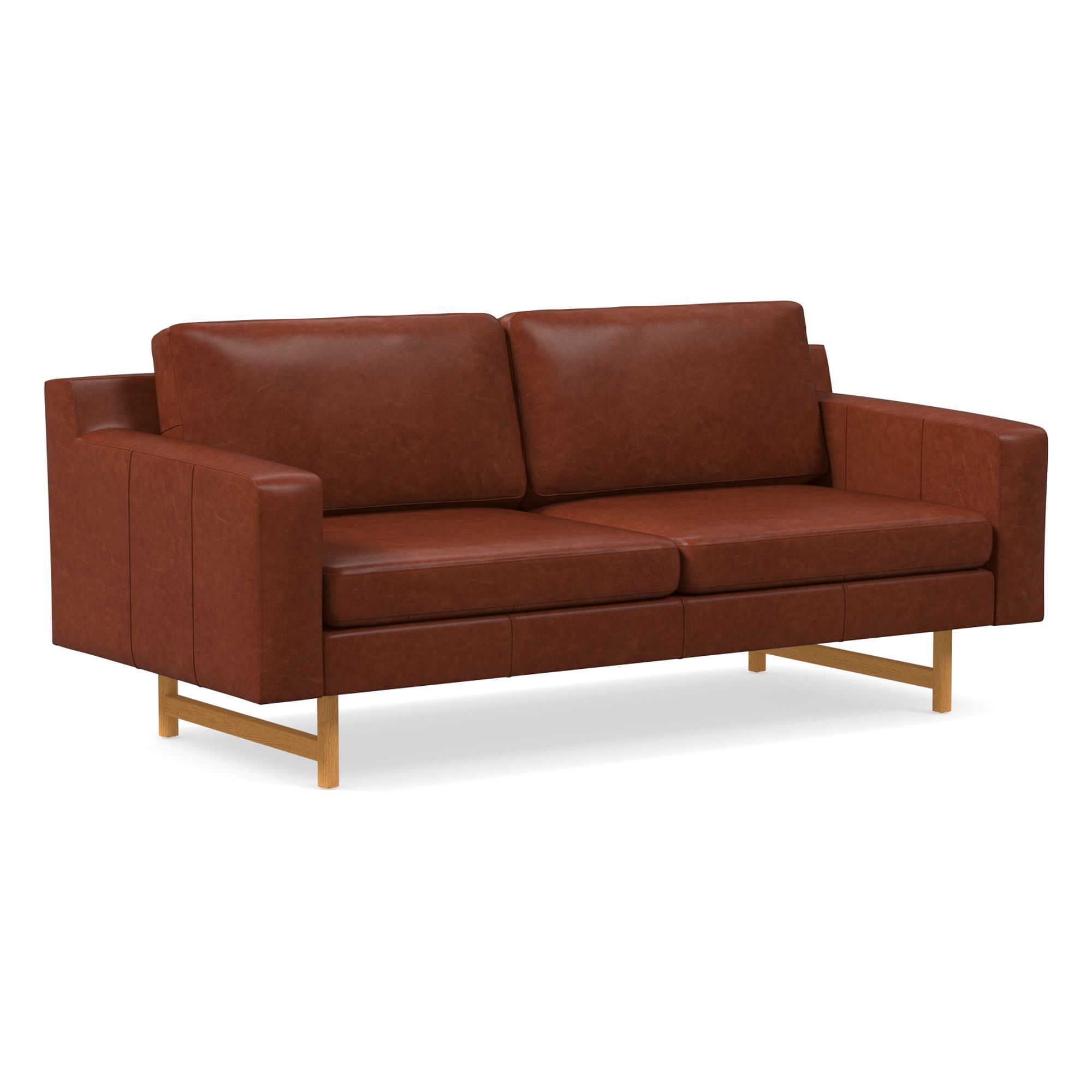 Eddy Leather Sofa (60"–94") | West Elm