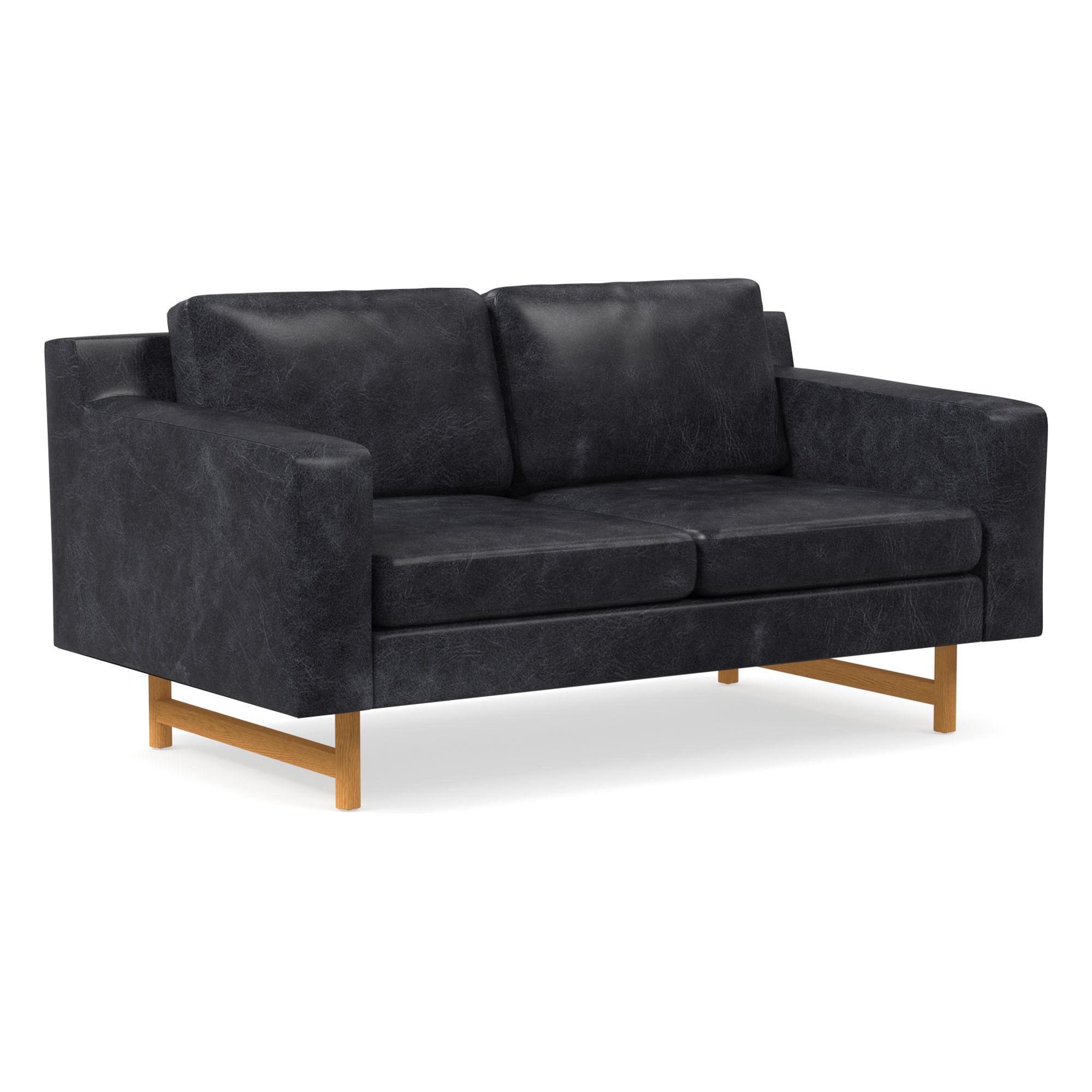 Eddy Leather Sofa (60"–94") | West Elm