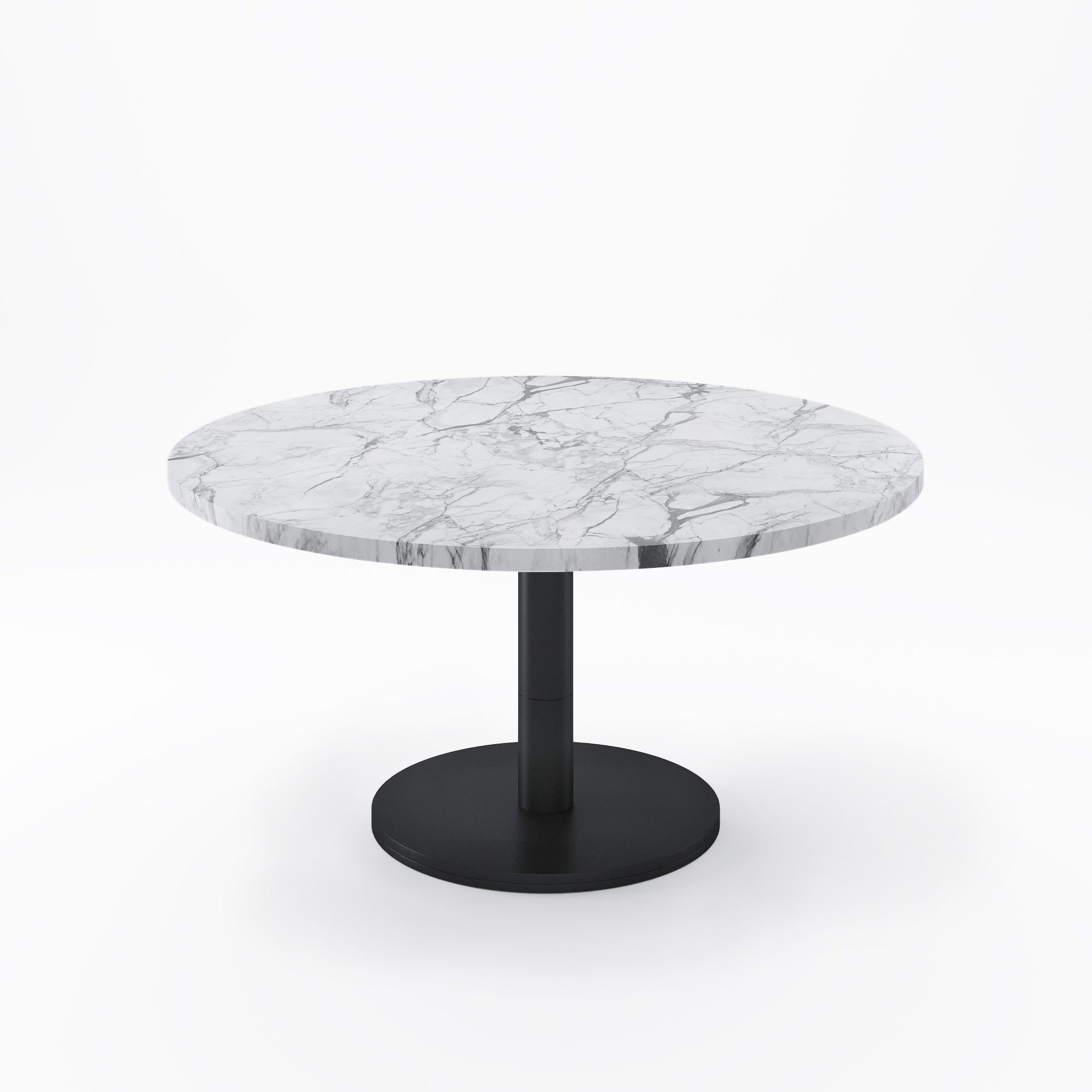 Orbit Extra Large Round Dining Table- Faux Marble | West Elm