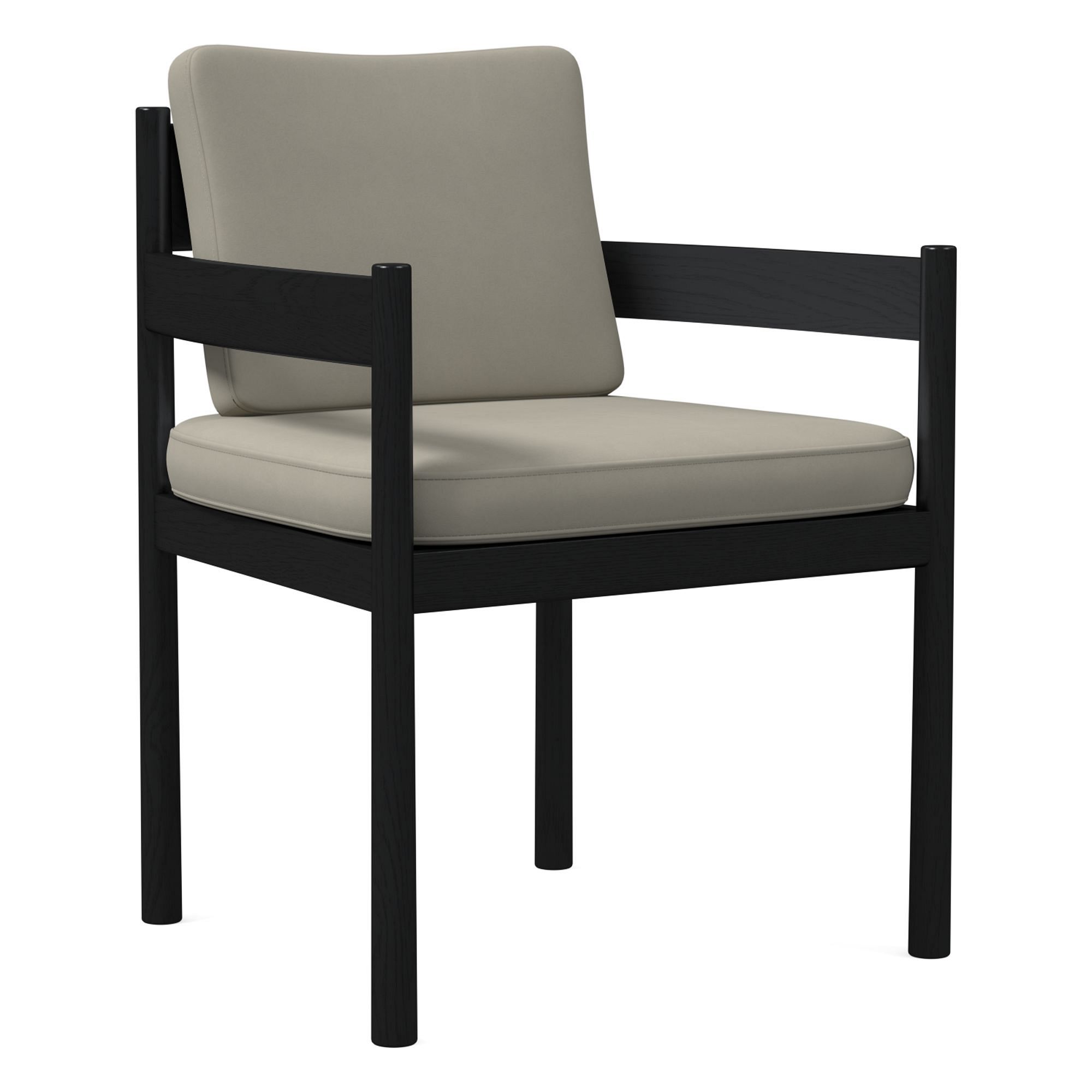 Halsey Leather Dining Arm Chair | West Elm