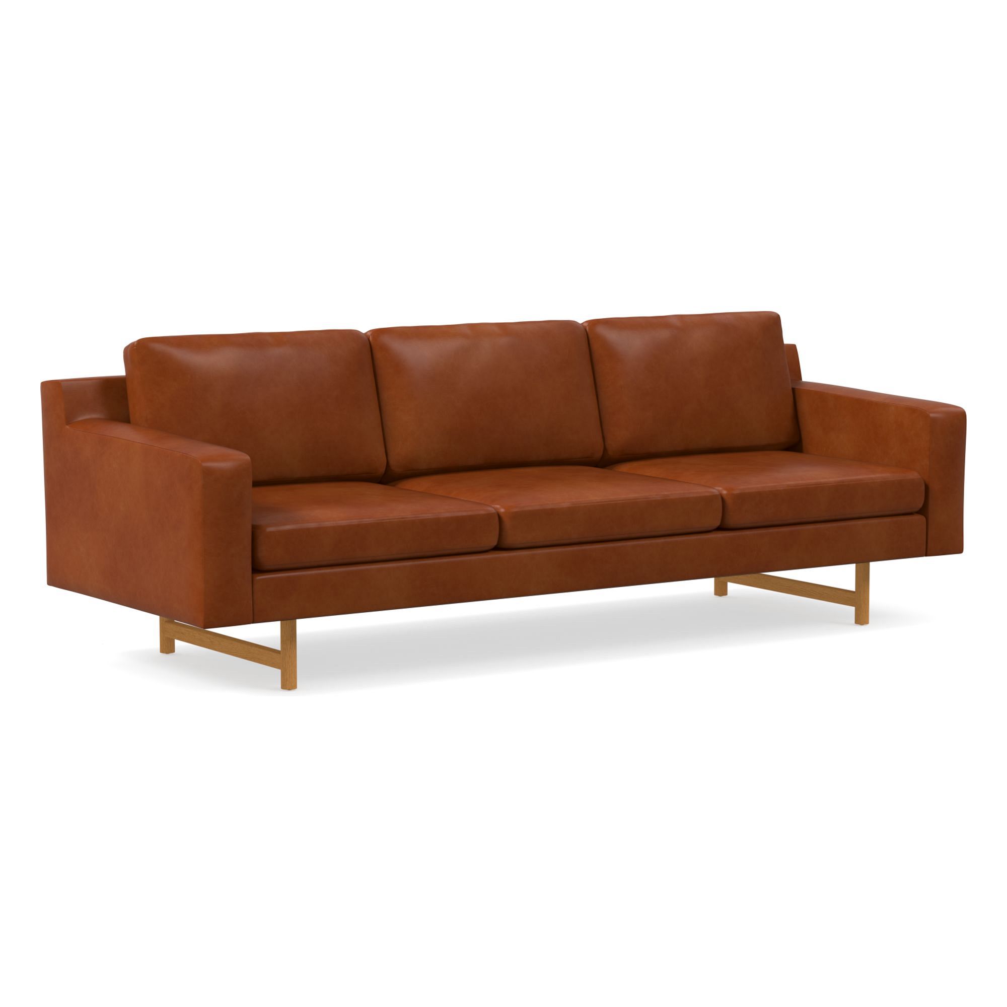 Eddy Leather Sofa (60"–94") | West Elm