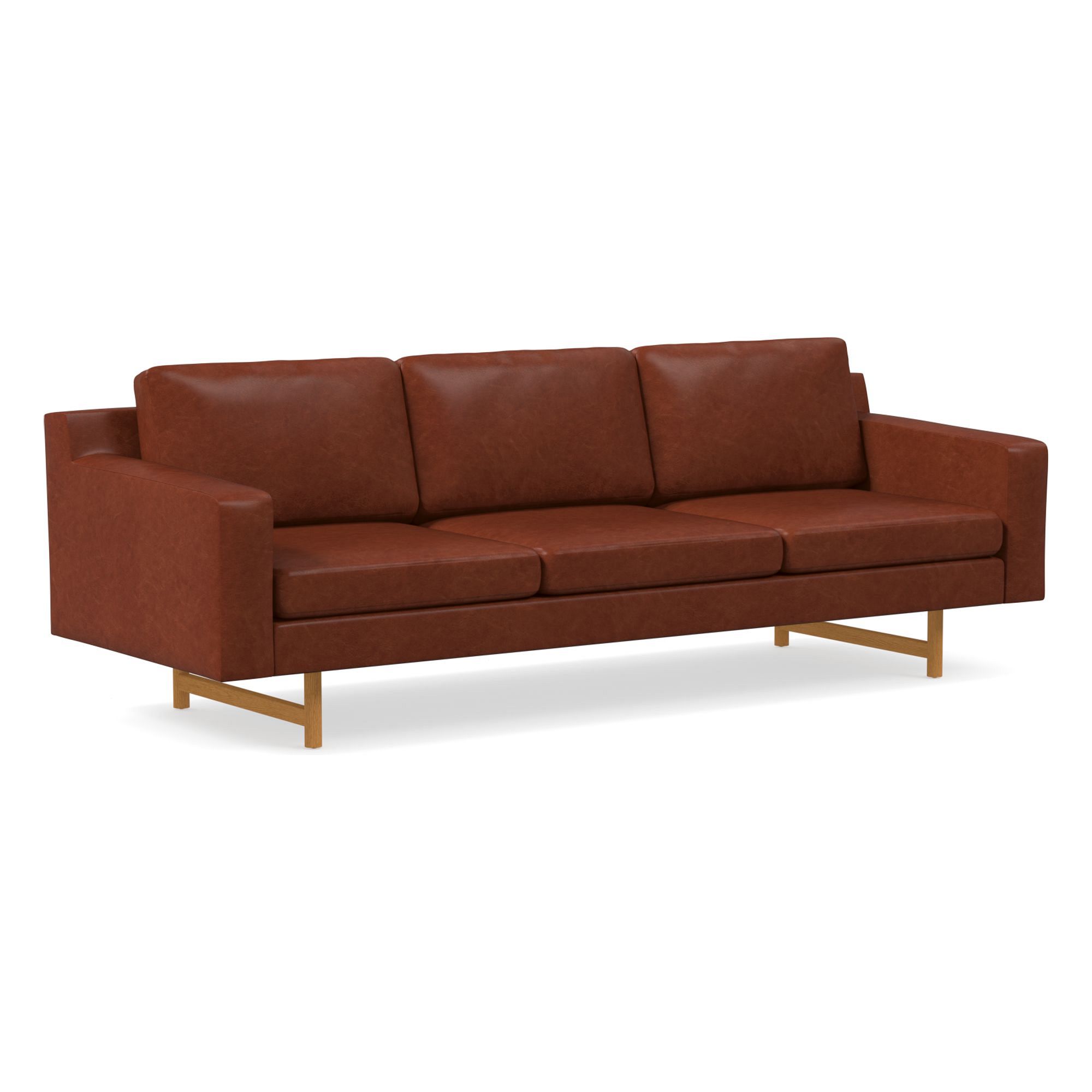 Eddy Leather Sofa (60"–94") | West Elm