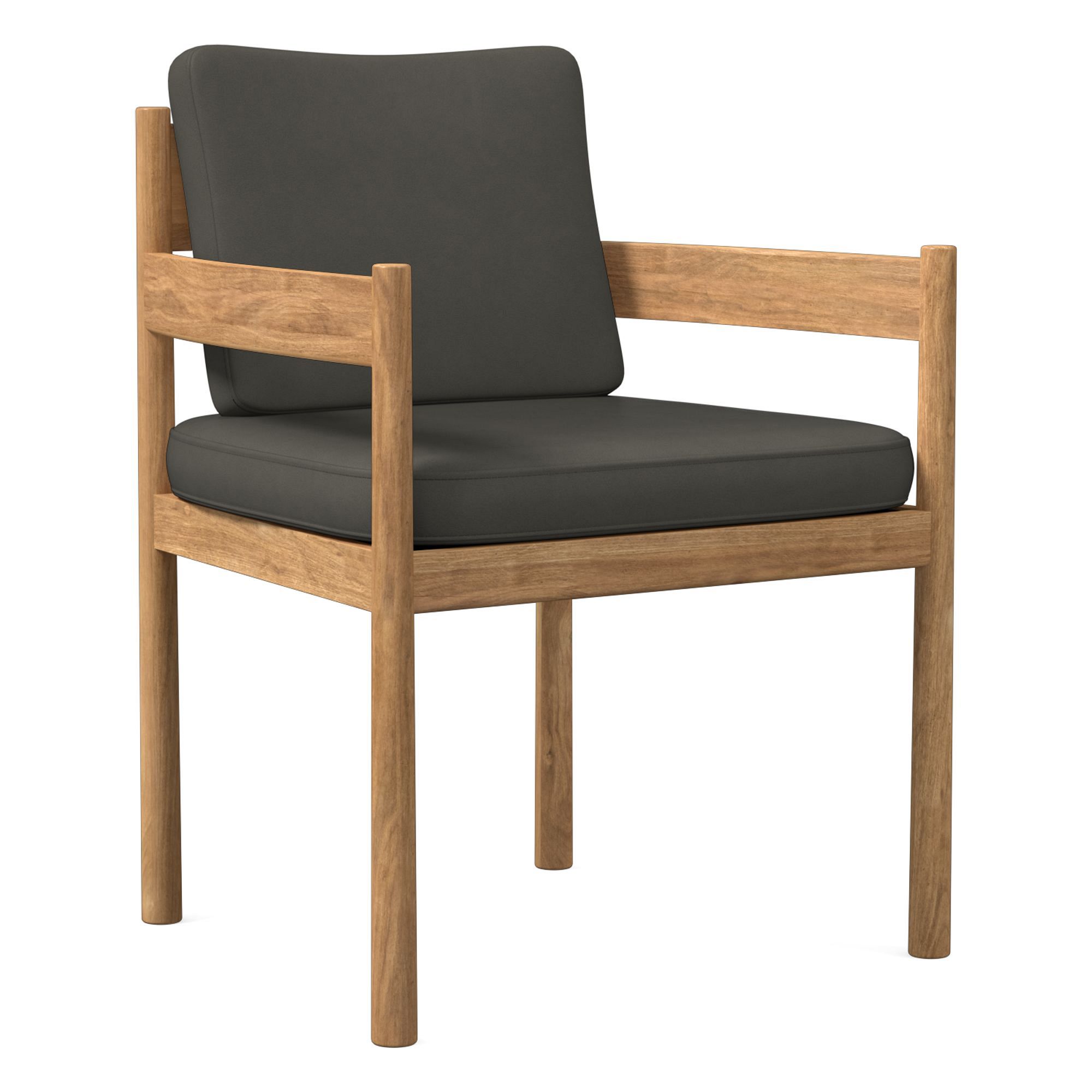 Halsey Leather Dining Arm Chair | West Elm