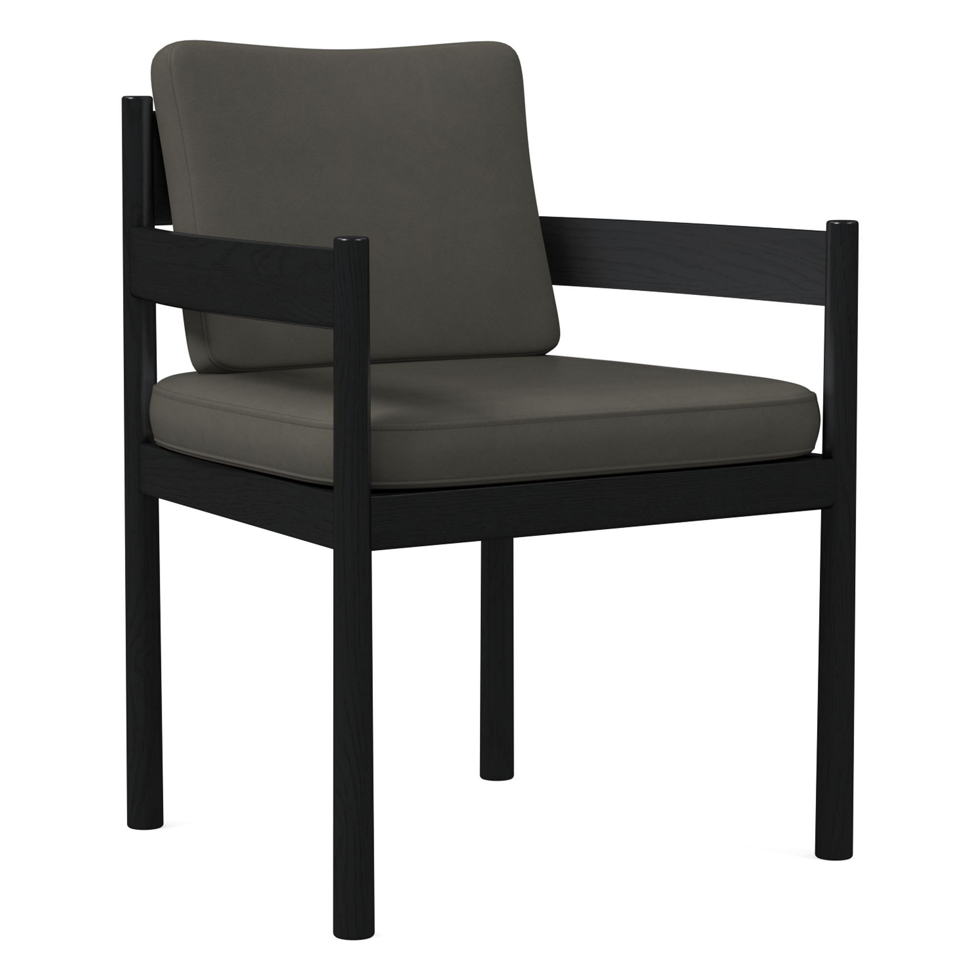 Halsey Leather Dining Arm Chair | West Elm