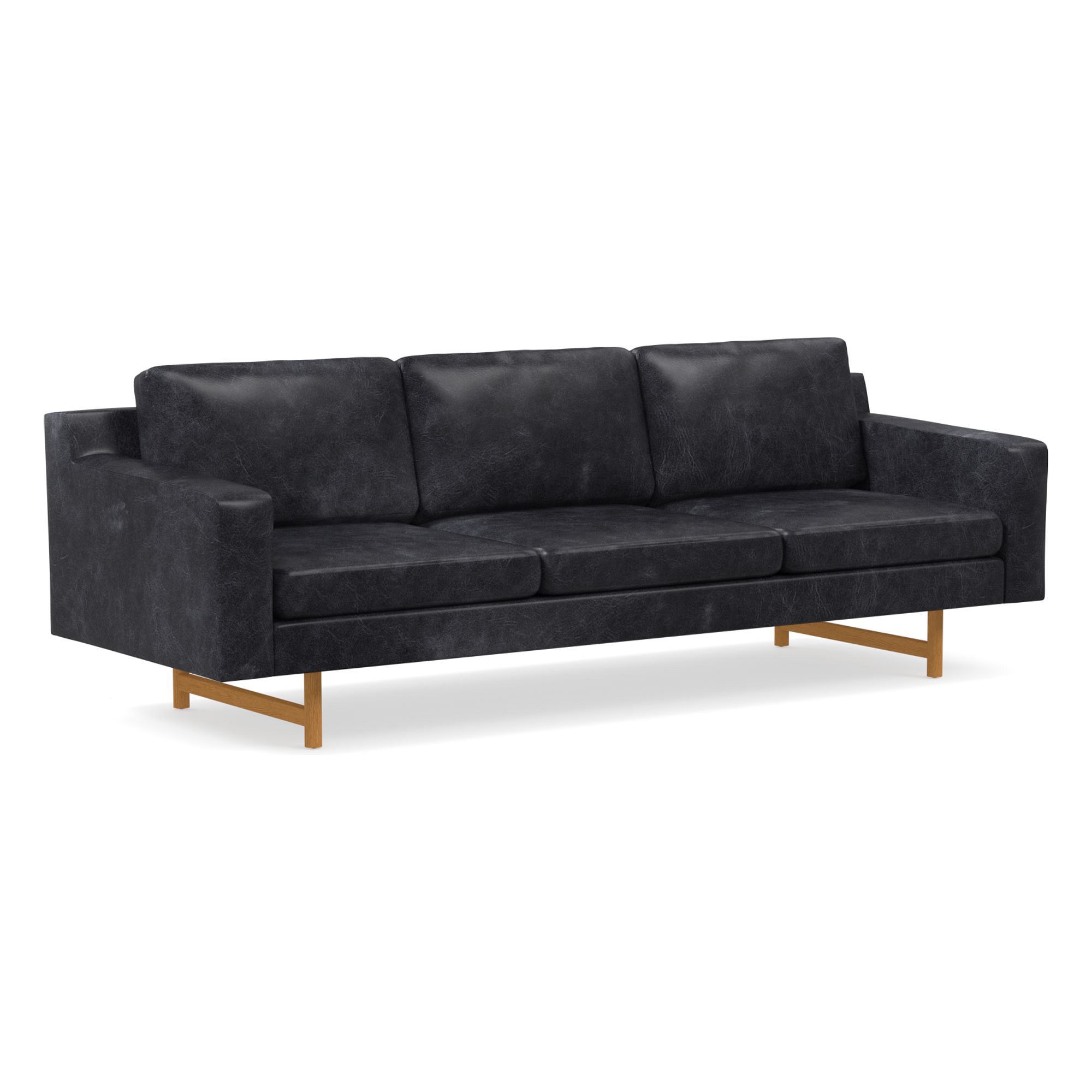 Eddy Leather Sofa (60"–94") | West Elm