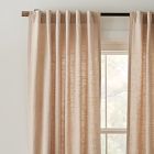 Textured Luxe Linen Curtain - Sand