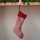 Candy Cane Striped Stocking