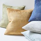 Geo Facet Jacquard Velvet Pillow Cover