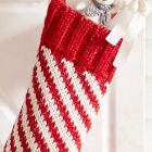 Candy Cane Striped Stocking