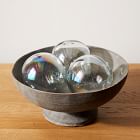 Recycled Luster Mexican Glass Balls (Set of 3)