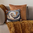 Geo Facet Jacquard Velvet Pillow Cover