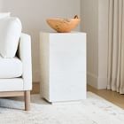 Volume Pedestal Side Table - Wood