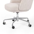 Wraparound Arms Upholstered Desk Chair
