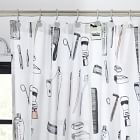 Organic Medicine Cabinet Shower Curtain