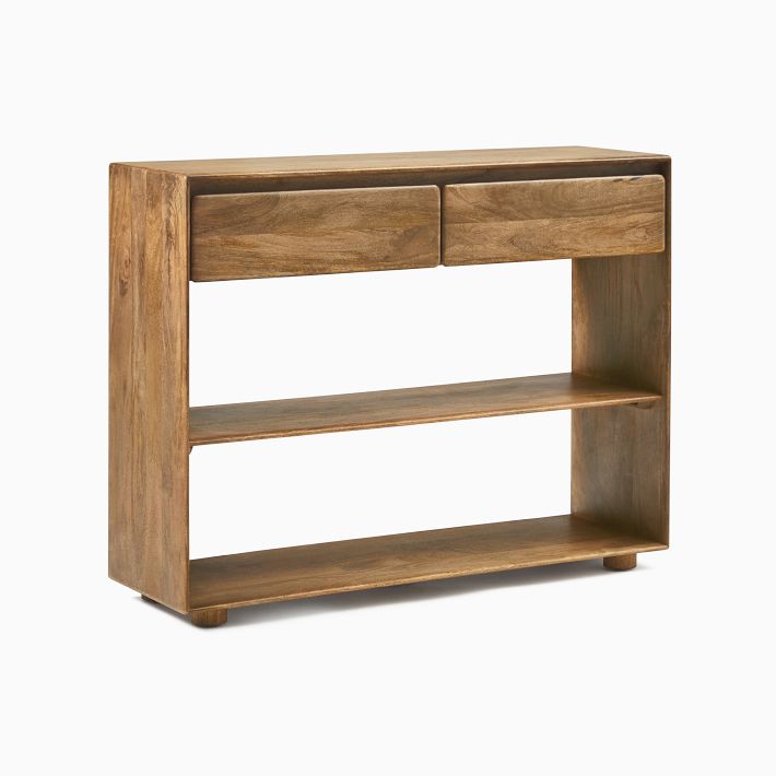 Anton Solid Wood Storage Console (42") Burnt Wax