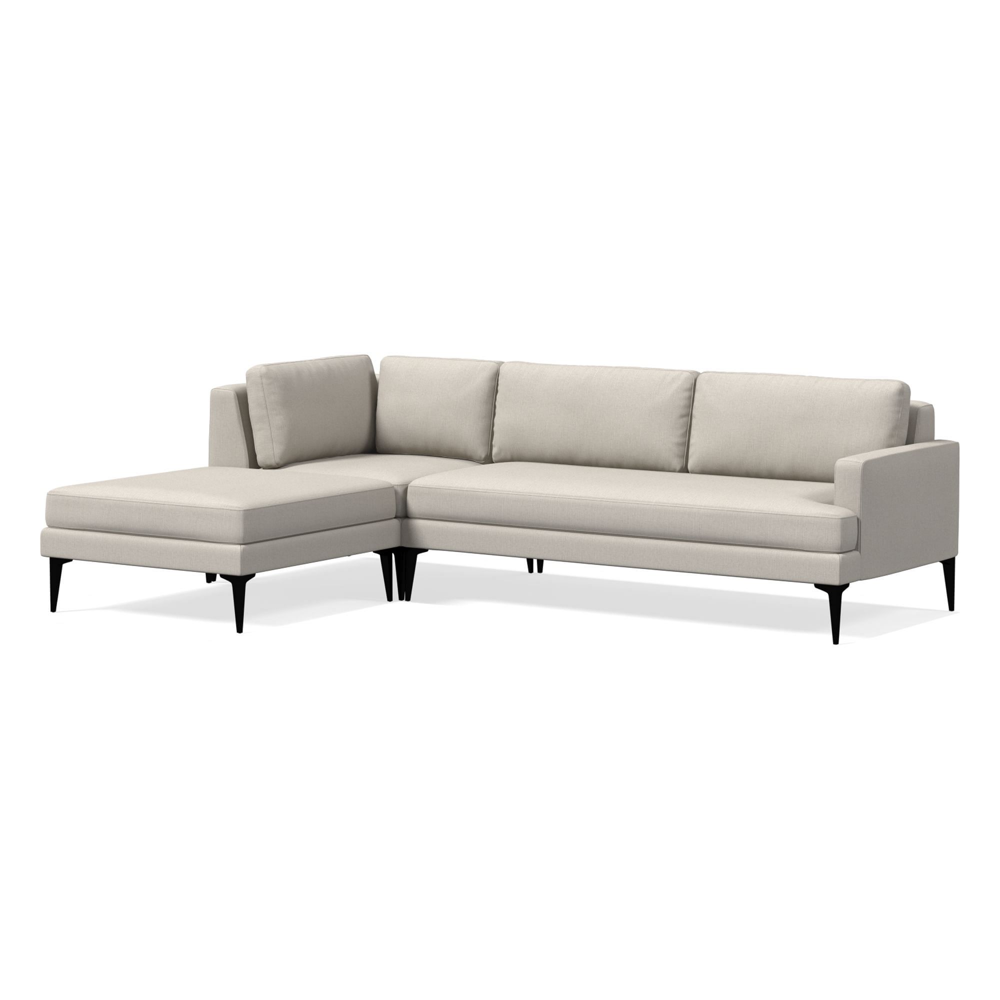 Andes 3 Piece Chaise Sectional | Sofa With West Elm